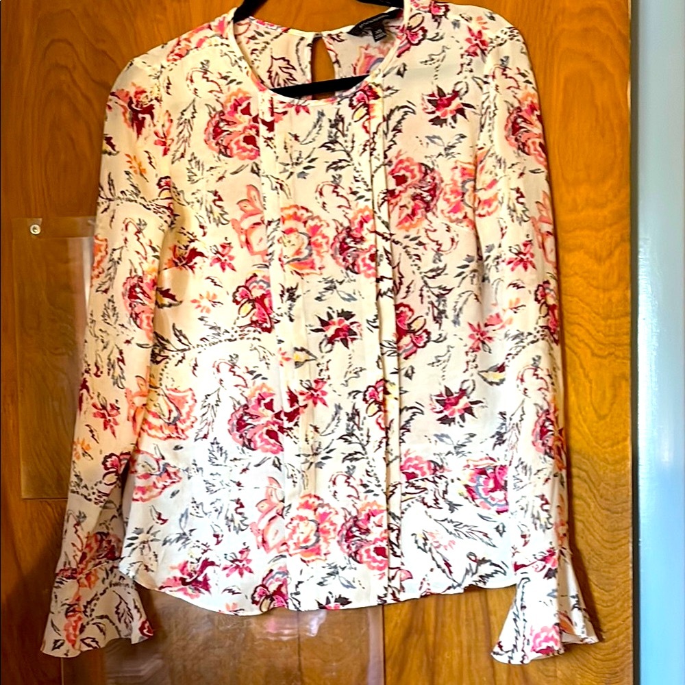 Banana Republic Women’s Peplum Floral Blouse